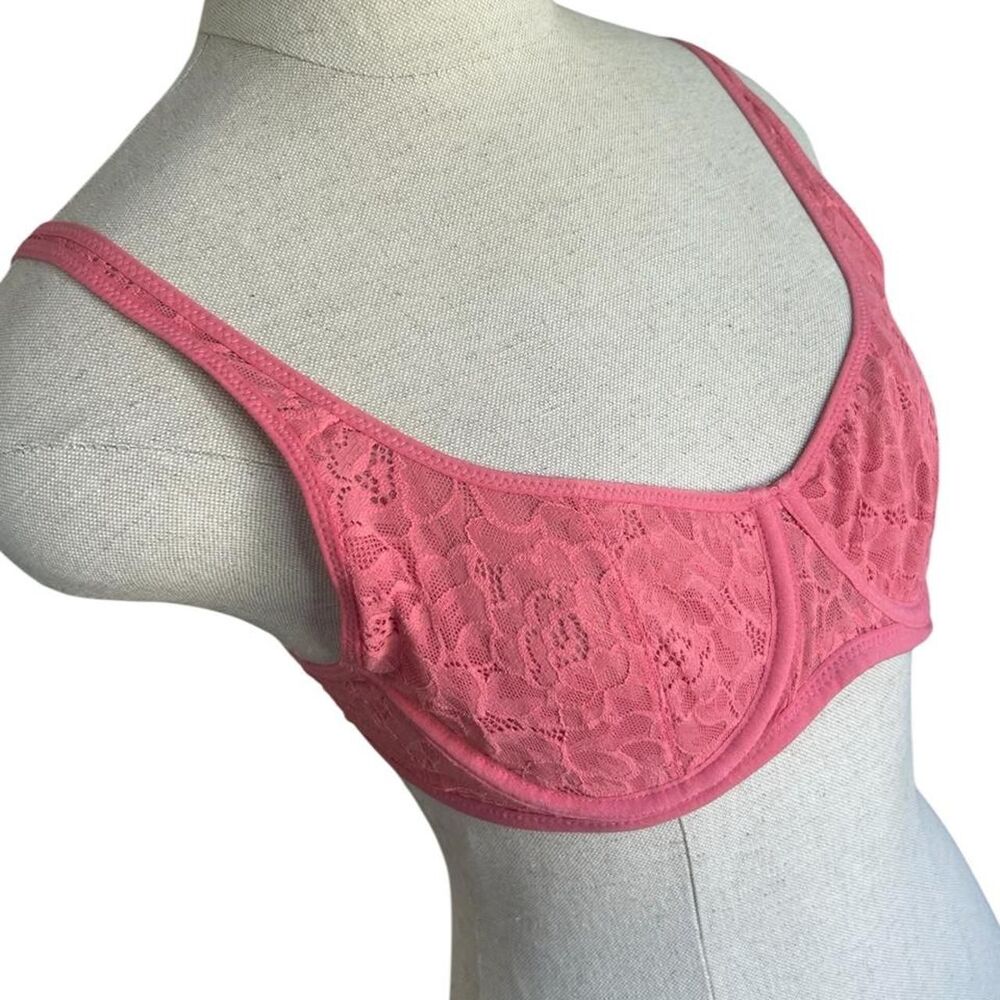 Auden Women's Pink Lace Bra